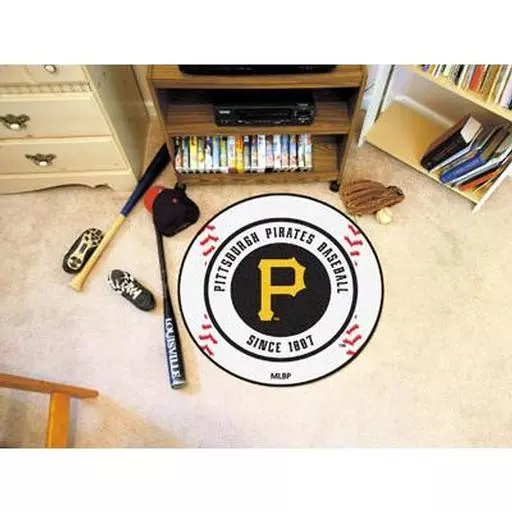 Pittsburgh Pirates Baseball Mat 27" diameter