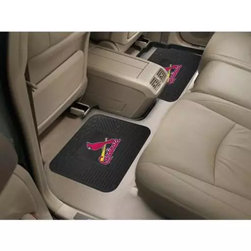 St. Louis Cardinals Backseat Utility Mats 2 Pack 14"x17"
