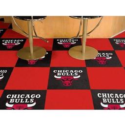 Click here to learn more about the Chicago Bulls Carpet Tiles 18"x18" tiles.