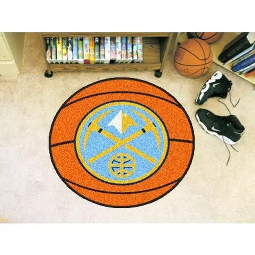 Denver Nuggets Basketball Mat 27" diameter