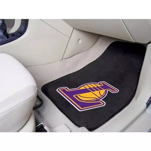Los Angeles Lakers 2-piece Carpeted Car Mats 17"x27"