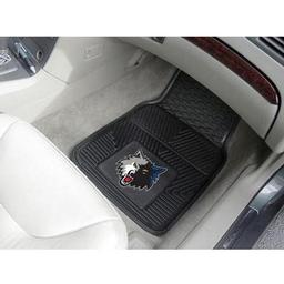 Click here to learn more about the Minnesota Timberwolves Heavy Duty 2-Piece Vinyl Car Mats 17"x27".