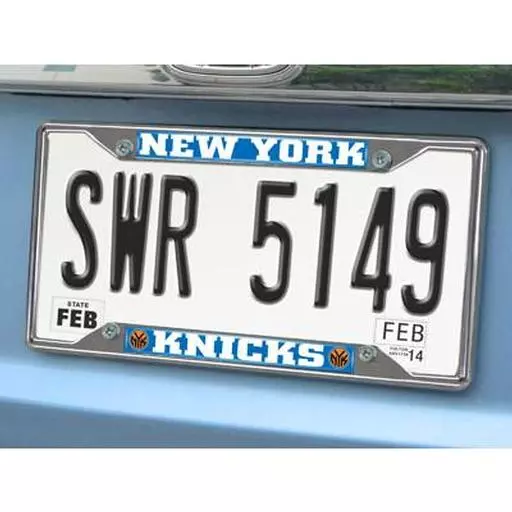 New York Knicks License Plate Frame 6.25"x12.25"