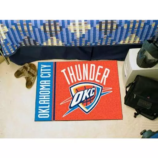 Oklahoma City Thunder Uniform Inspired Starter Rug 19"x30"