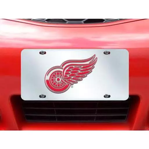 Detroit Red Wings License Plate Inlaid 6"x12"