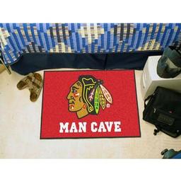 Click here to learn more about the Chicago Blackhawks Man Cave Starter Rug 19"x30".