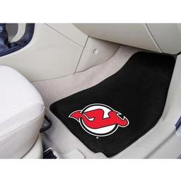 Click here to learn more about the New Jersey Devils 2-pc Printed Carpet Car Mats 17"x27".