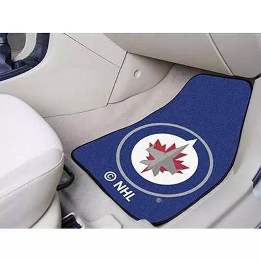Winnipeg Jets 2-pc Printed Carpet Car Mat Set