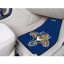 Click here to learn more about the Florida Panthers 2-pc Printed Carpet Car Mats 17"x27".