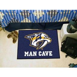 Click here to learn more about the Nashville Predators Man Cave Starter Rug 19"x30".