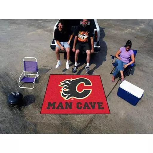 Calgary Flames Man Cave Tailgater Rug 5''x6''