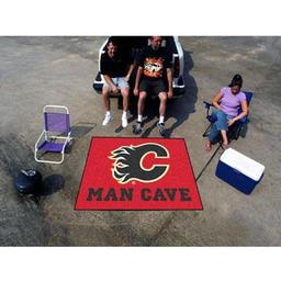 Click here to learn more about the Calgary Flames Man Cave Tailgater Rug 5''x6''.