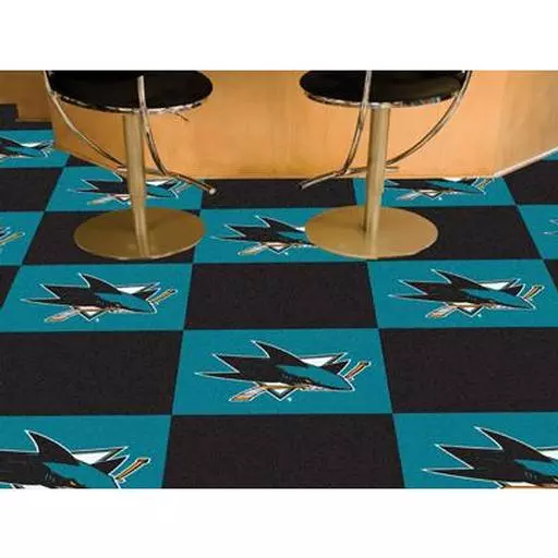 San Jose Sharks Team Carpet Tiles