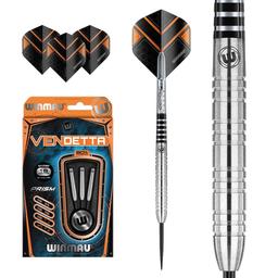 Click here to learn more about the Vendetta Steel Tip Darts 18 gram 80% Tungsten Alloy .