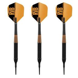 Click here to learn more about the Raymond Van Barneveld "RVB" Black Brass Soft Tip Darts 19 Gram.