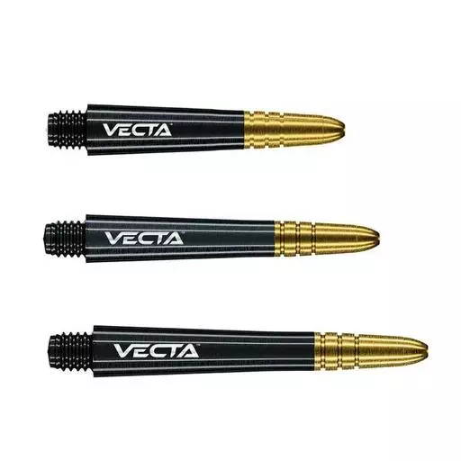 Winmau Vecta Dart Shaft Intermediate Black/Gold