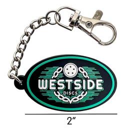 Click here to learn more about the Westside Discs Rubber Keychain.