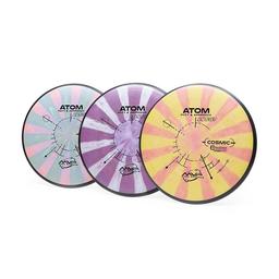 Click here to learn more about the MVP Cosmic Electron Atom Straight-Stable Putt and Approach Disc.