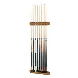 Click here to learn more about the Oak 8 Pool Cue Wall Mount Rack .