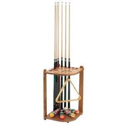 Click here to learn more about the 10 Oak Pool Cue Floor Rack .