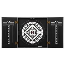 Click here to learn more about the Viper Hideaway Dartboard Cabinet with Reversible Traditional and Baseball Dartboard.