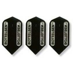 Click here to learn more about the Bottelsen Trademark Window Black Slim Dart Flight.