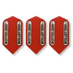 Click here to learn more about the Bottelsen Trademark Window Red Slim Dart Flight.
