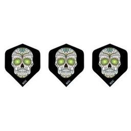 Click here to learn more about the Bottelsen White Sugar Skull Tattoo Standard Dart Flight.