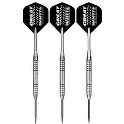 Click here to learn more about the Bottelsen Great White Fixed Point Coarse Knurl Steel Tip Darts.