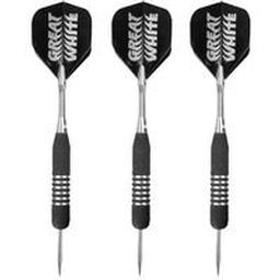 Click here to learn more about the Bottelsen Great White Shark Skin Super Alloy Steel Tip Darts.