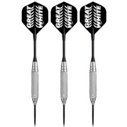 Click here to learn more about the Bottelsen Great White Rufkut Diamond Knurl Super Alloy Steel Tip Darts.