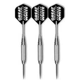 Click here to learn more about the Bottelsen Great White Fixed Point Coarse Knurl Steel Tip Darts.