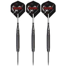 Click here to learn more about the Bottelsen Devastators Hammer Head Black Coarse Knurl Steel Tip Darts.