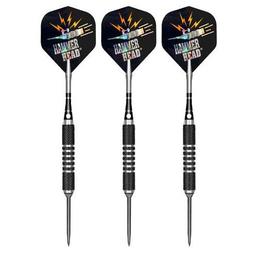 Click here to learn more about the Bottelsen Tough Koat Hammer Head 1/4" Coarse Knurl No Bounce Steel Tip Darts.