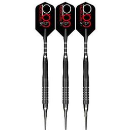 Click here to learn more about the Bottelsen Precision Grip Black Steel Edge Grip Soft Tip Darts 18 Grams.