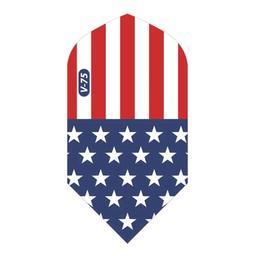 Click here to learn more about the Viper American Flag Clear V-75 Slim Dart Flights.