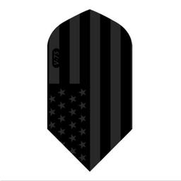 Click here to learn more about the Viper American Flag Traditional Black V-75 Slim Dart Flights.