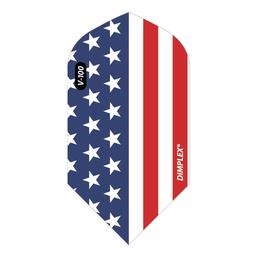 Click here to learn more about the Viper American Flag Metallic Vertical Dimplex V-100 Slim Dart Flights.
