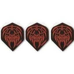 Click here to learn more about the Elkadart Nylon Red and Black Standard Dart Flights .