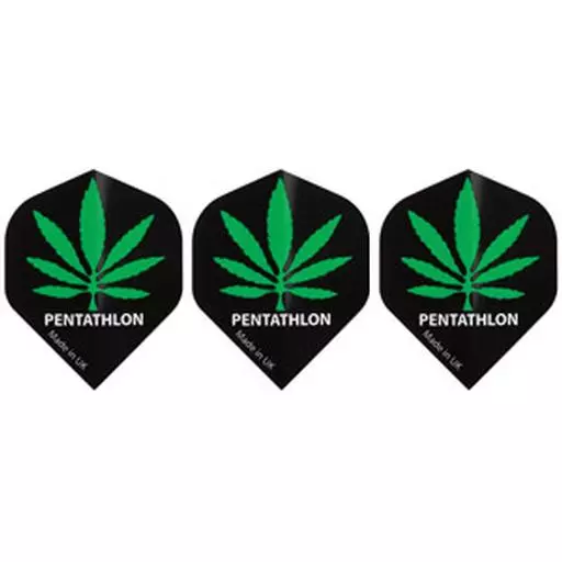GLD Marijuana Pot Leaf Pentathlon 2063 Dart Flights