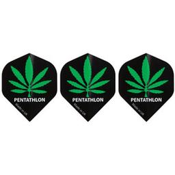 Click here to learn more about the GLD Marijuana Pot Leaf Pentathlon 2063 Dart Flights.