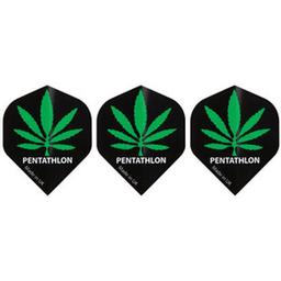 Click here to learn more about the GLD Marijuana Pot Leaf Pentathlon 2063 Dart Flights.
