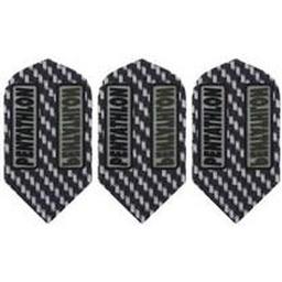 Click here to learn more about the GLD Black and Grey Pattern Pentathlon 2389 Dart Flights.