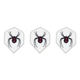 Click here to learn more about the GLD White with Black Widow Spider - Poly-Royal 2493 Dart Flights.