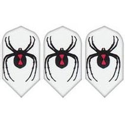 Click here to learn more about the GLD White with Black Widow Spider - Poly-Royal 2561 Dart Flights.