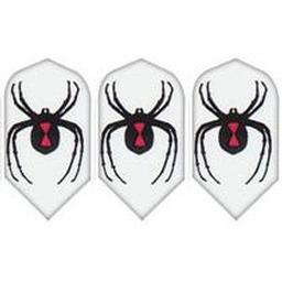 Click here to learn more about the GLD White with Black Widow Spider - Poly-Royal 2561 Dart Flights.