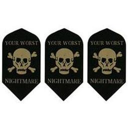 Click here to learn more about the GLD Black with Skull and Crossbones - Poly-Royal 2699 Dart Flights.