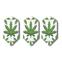 Click here to learn more about the GLD White with Marijuana Pot Leaf - Metro-Tec 3412 Dart Flights.