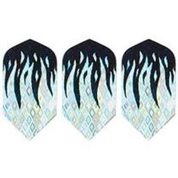 Click here to learn more about the GLD Black with Silver Flames - 2-D Glitter 5116 Dart Flights.