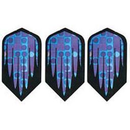 Click here to learn more about the GLD Purple and Blue with Black Streaks - 2-D Glitter 5180 Dart Flights.